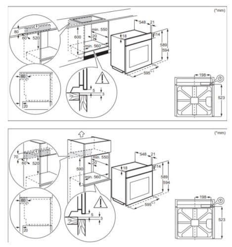 Электрический духовой шкаф Electrolux (Электролюкс) KOCBP39WX
