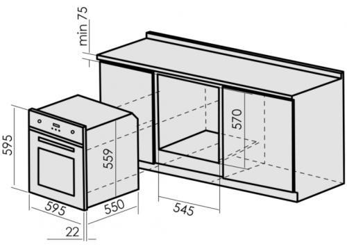 Электрический духовой шкаф MBS DE-609