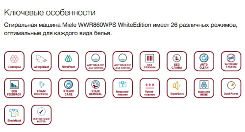 Стиральная машина Miele (Мили) WWR860 WPS