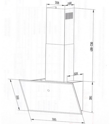 Вытяжка MAUNFELD (Маунфилд) TOPAZ 60 белый