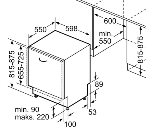 Встраиваемая посудомоечная машина Bosch (Бош) SMV6ECX93E