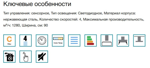 Вытяжка Falmec (Фалмек) Laguna IS Steel 90 White