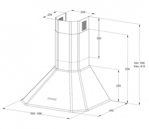 Вытяжка Korting (Кёртинг) KHC 6839 RB