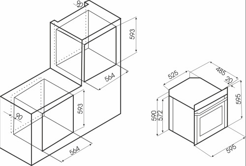 Электрический духовой шкаф EXITEQ (Экзитег) CKO-590 GLS