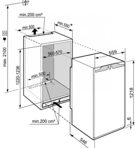 Встраиваемый холодильник Liebherr (Либхер) IRBci 4150