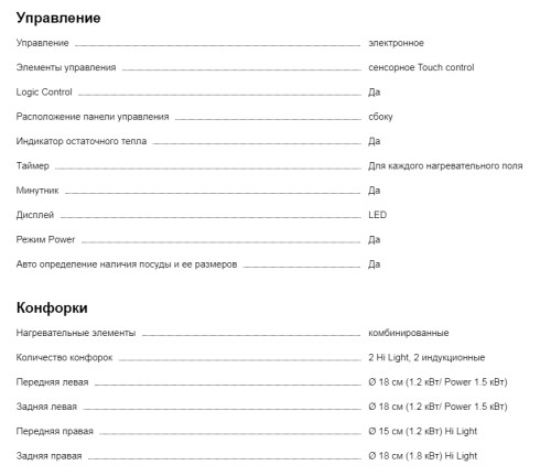 Комбинированная варочная панель Kaiser (Кайзер) KCT 6722 FI