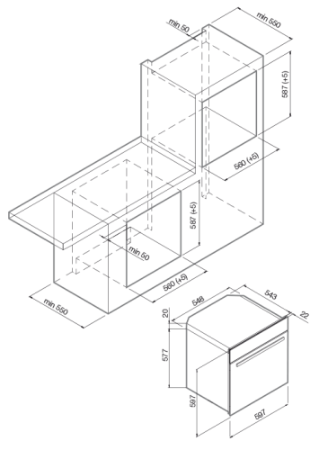 Электрический духовой шкаф GRAUDE (Грауде) BM 60.1 S