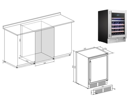 Винный шкаф Temptech (Темптек) EX60DX