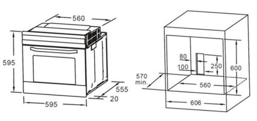 Электрический духовой шкаф MAUNFELD (Маунфилд) MEOC708PS
