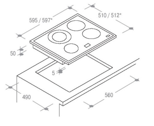 Газовая варочная панель Candy (Канди) CLGC 64 SG GH