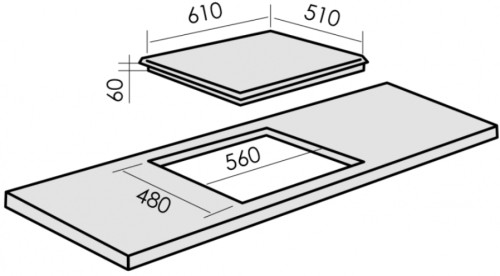 Газовая варочная панель MBS PG-611BL