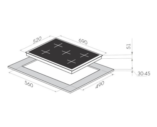 Газовая варочная панель MAUNFELD (Маунфилд) MGHG.75.13RIG + ВИДЕО О ТОВАРЕ
