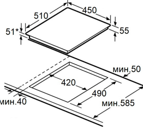Электрическая варочная панель MAUNFELD (Маунфилд) AVCE4537SBK