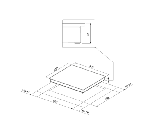 Электрическая варочная панель GRAUDE (Грауде) EK60.1 E