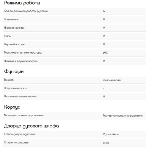 Электрический духовой шкаф Schaub Lorenz (Шауб Лоренц) SLB EW6313
