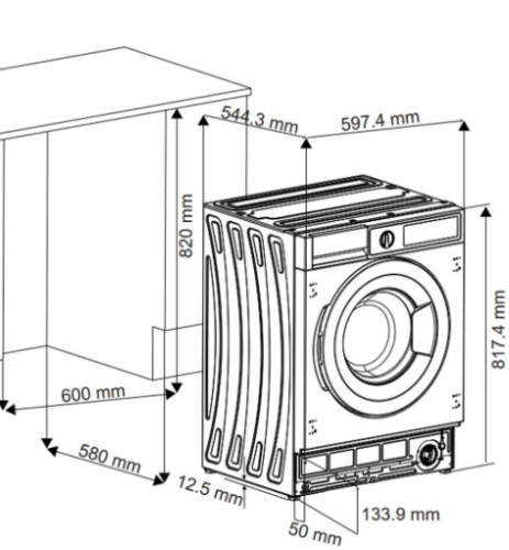 Встраиваемая стиральная машина Scandilux (Скандилюкс) LX2T7200
