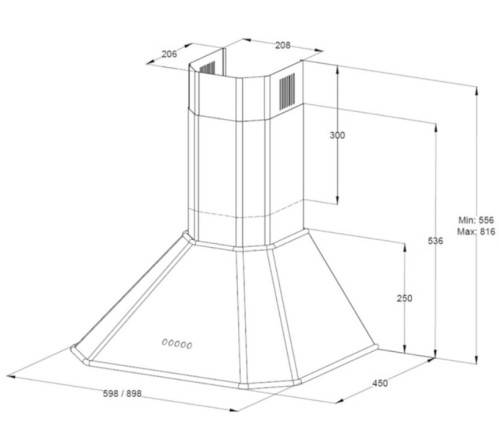 Вытяжка Korting (Кёртинг) KHC 6839 RGB