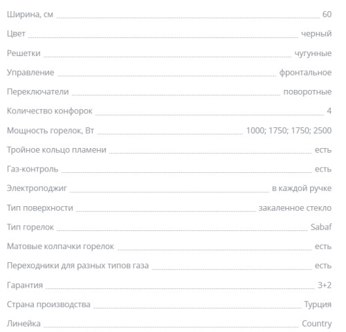 Газовая варочная панель Zigmund-Shtain (Зигмунд-Штайн) M 22.6 A