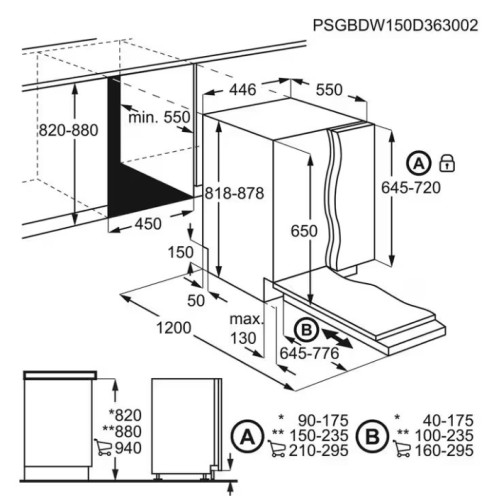 Встраиваемая посудомоечная машина Electrolux (Электролюкс) EEG62300L