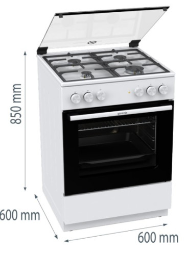 Комбинированная плита Gorenje (Горенье) GK6A20WF