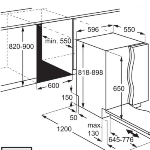 Встраиваемая посудомоечная машина Electrolux (Электролюкс) EEM48221L