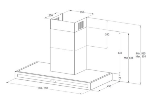 Вытяжка Korting (Кёртинг) KHC 9877 N