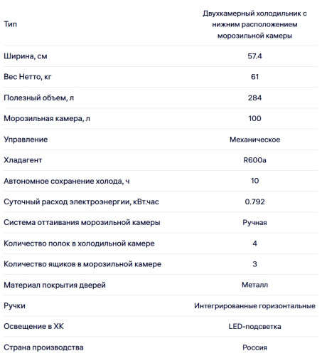 Холодильник NORDFROST (Нордфрост) NRB 132 S