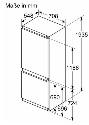 Встраиваемый холодильник Bosch (Бош) KBN96SDD0