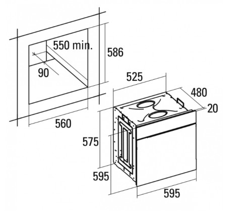 Электрический духовой шкаф Cata (Ката) CDP 780 AS BK