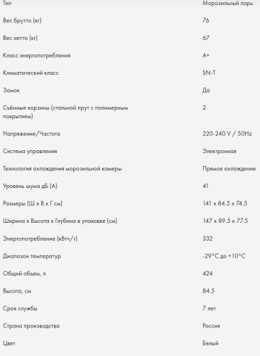 Морозильная камера Haier (Хайер) HCE430RF