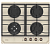 Газовая варочная панель Korting (Кёртинг) HGG 6911 CTRB