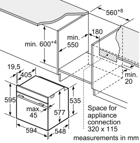 Электрический духовой шкаф Bosch (Бош) HBG656RS1M