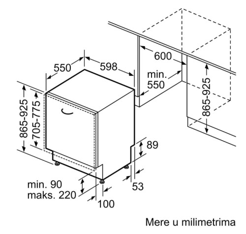 Встраиваемая посудомоечная машина Bosch (Бош) SBV6ZDX16E