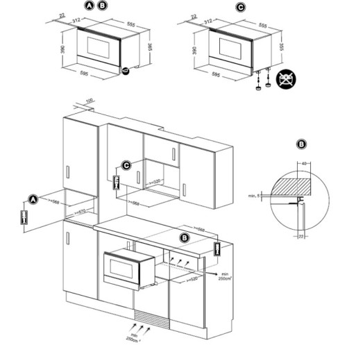 Встраиваемая микроволновая печь Teka (Тека) ML 822 BIS L