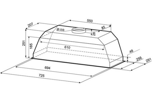 Вытяжка Krona (Крона) Ameli 900 inox S