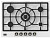 Газовая варочная панель Korting (Кёртинг) HG 761 CTSI