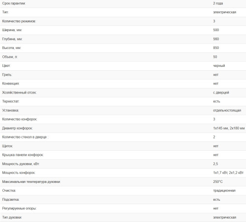 Электрическая плита Weissgauff (Вайсгауф) WES E2V05 B