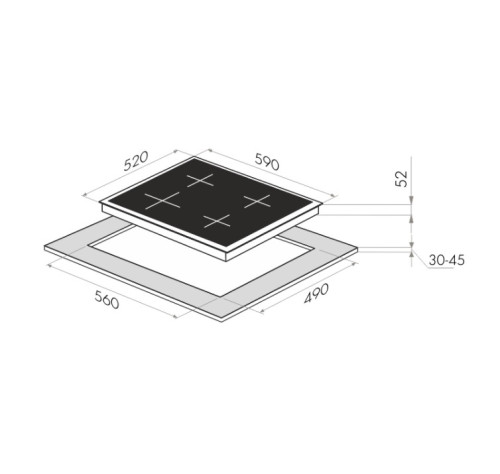 Электрическая варочная панель MAUNFELD (Маунфилд) EVCE.594.SM.D-BK + ВИДЕО О ТОВАРЕ