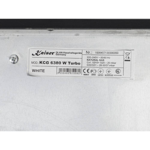 Газовая варочная панель Kaiser (Кайзер) KCG 6380 W Turbo