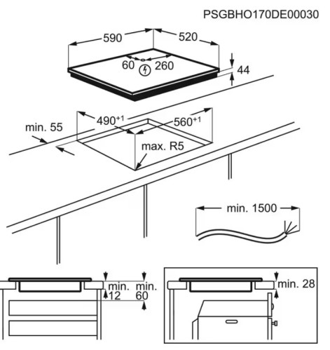 Индукционная варочная панель Electrolux (Электролюкс) EIS6448