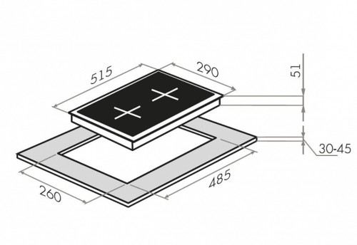 Газовая варочная панель MAUNFELD (Маунфилд) EGHS.32.3ESD/G