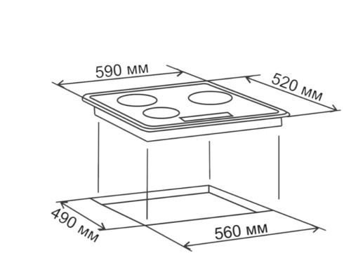 Электрическая варочная панель Electronicsdeluxe (Электрониксделюкс) 5952022.00 эви