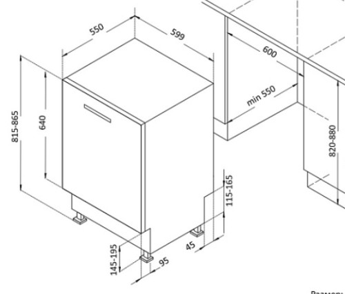 Встраиваемая посудомоечная машина Korting (Кёртинг) KDI 60977