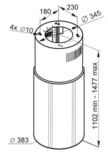 Вытяжка MAUNFELD (Маунфилд) Lee Push 397 чёрный