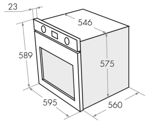 Электрический духовой шкаф MAUNFELD (Маунфилд) MEOH.6711WS