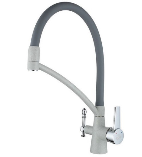 Смеситель для кухни Paulmark (Паульмарк) Holstein Ho213165-310, серый