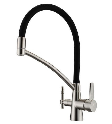 Смеситель для кухни Paulmark (Паульмарк) Holstein Ho213165-NI, никель