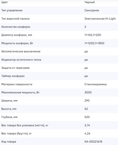 Электрическая варочная панель MAUNFELD (Маунфилд) CVCE302EXBK