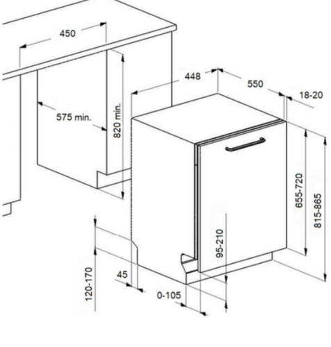 Встраиваемая посудомоечная машина MAUNFELD (Маунфилд) MLP-083D