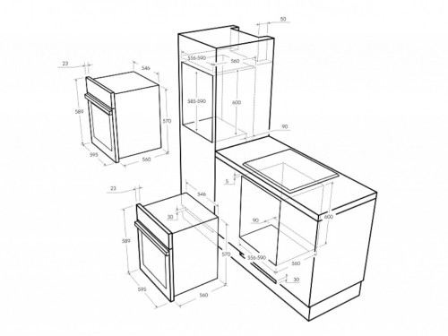 Электрический духовой шкаф MAUNFELD (Маунфилд) MEOFE.676RILB.TMS